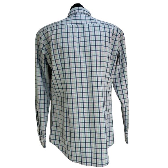Mizzen Main Leeward Collection Button Up Shirt Windowpane Check Printed - Picture 7 of 7